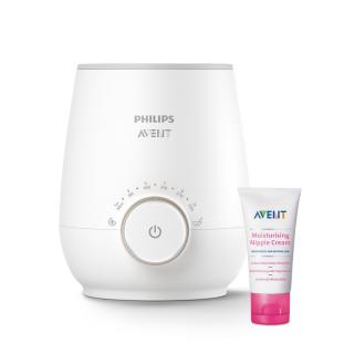 Philips AVENT Ohrievač fliaš SCF358/00 + Krém na bradavky 30 ml