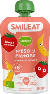 SMILEAT Organic vrecko Jahoda a banán 100 g, 6m+