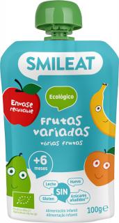 SMILEAT Organic vrecko s rozmanitým ovocím 100 g, 6m+