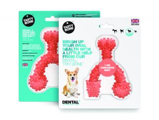 TASTY BONE Dental trio kostička nylonová pre malých psov - Škorica &amp; Mäta