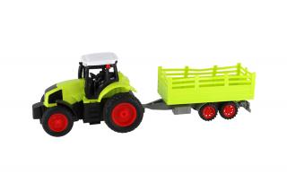 TEDDIES Traktor RC s vlekom 38 cm