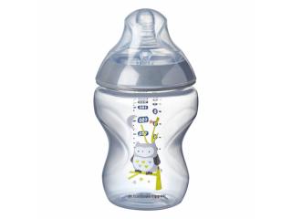 TOMMEE TIPPEE Dojčenská fľaša C2N 260 ml (0 m+) - šedá