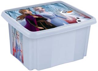 Úložný box s vekem malý  Frozen , Modrá