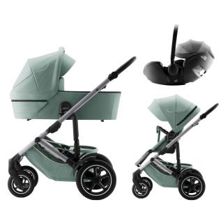 BRITAX RÖMER Kombinovaný kočík 3v1 Smile 5Z Style Varianta: JADE GREEN