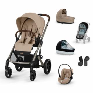 Cybex Kombinovaný kočíky Balios S Lux Set L Varianta: Almond Beige