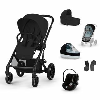 Cybex Kombinovaný kočíky Balios S Lux Set L Varianta: Moon Black