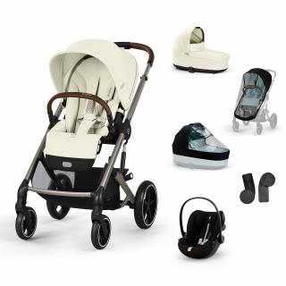 Cybex Kombinovaný kočíky Balios S Lux Set L Varianta: Seashell Beige