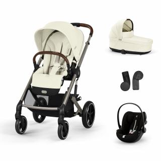 Cybex Kombinovaný kočíky Balios S Lux Set S Varianta: Seashell Beige