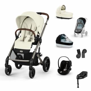 Cybex Kombinovaný kočíky Balios S Lux Set XL Varianta: Seashell Beige