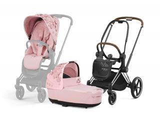 Cybex Priam Kombinovaný kočík 2v1 Simply Flowers Light Pink Varianta: s podvozkom CHROME/BROWN