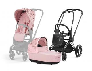 Cybex Priam Kombinovaný kočík 2v1 Simply Flowers Light Pink Varianta: s podvozokom CHROME BLACK