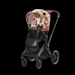 Cybex Priam Športový kočík fashion SPRING Blossom s rose gold podvozkom Varianta: Light