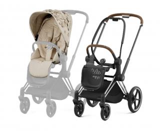 Cybex Priam Športový kočík Simply Flowers Mid Beige Varianta: s podvozkom CHROME/BROWN