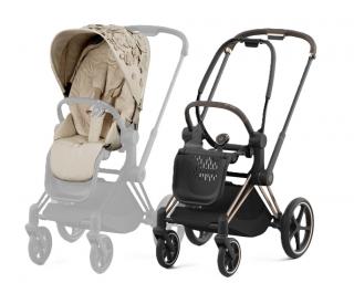 Cybex Priam Športový kočík Simply Flowers Mid Beige Varianta: s podvozokom ROSE GOLD