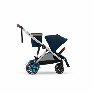 Cybex Športový kočík e-Gazelle S + Fusak Snogga ZDARMA Varianta: Ocean Blue / Silver Frame