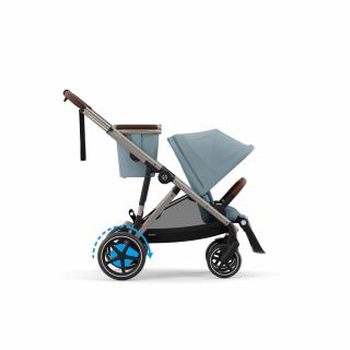 Cybex Športový kočík e-Gazelle S + Fusak Snogga ZDARMA Varianta: Stormy Blue / Taupe Frame