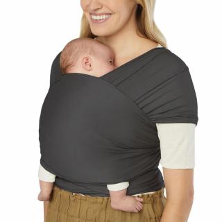 Ergobaby Šatka AURA Sustainably Sourced Knit Baby Wrap Varianta: Soft Black
