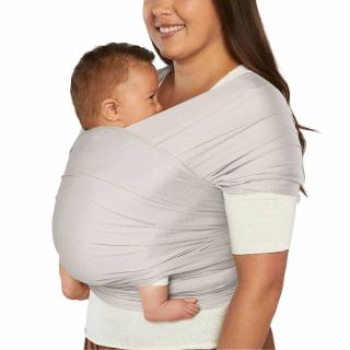 Ergobaby Šatka AURA Sustainably Sourced Knit Baby Wrap Varianta: Soft Grey Mesh