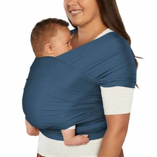Ergobaby Šatka AURA Sustainably Sourced Knit Baby Wrap Varianta: Twilight Navy Mesh
