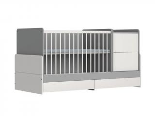 FAKTUM Kombi Postieľka Alda Grey Silk 70x120 cm