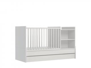 FAKTUM Kombi Postieľka Eco Line 70x120 cm Varianta: Biela / bez lišty proti okusovaniu