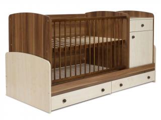 FAKTUM Kombi Postieľka Makaó 70x120 cm Varianta: Makaó bez vzoru / bez lišty proti okusovaniu