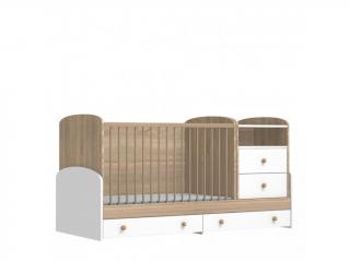 FAKTUM Kombi Postieľka MIA Popup 70x120 cm Varianta: Bez vzoru / bez lišty proti okusovaniu