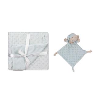 INTERBABY Deka mäkká guličky + maznáčik Varianta: Zelená