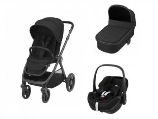 MAXI-COSI VÝHODNÝ SET KOČÍK OXFORD + Doplnky+ základňa FamilyFix 360 PRO zadarmo Varianta: Essential Black