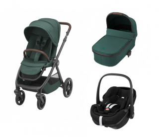 MAXI-COSI VÝHODNÝ SET KOČÍK OXFORD + Doplnky+ základňa FamilyFix 360 PRO zadarmo Varianta: Essential Green