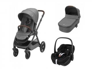 MAXI-COSI VÝHODNÝ SET KOČÍK OXFORD + Doplnky+ základňa FamilyFix 360 PRO zadarmo Varianta: Select Grey