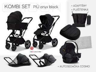 MOON Kombi set PIÚ 2025 Varianta: Black chrome / Onyx black