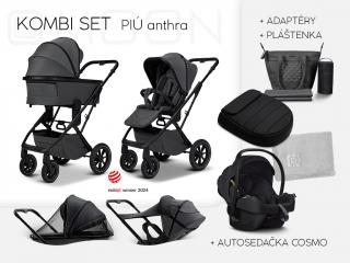 MOON Kombi set PIÚ 2025 Varianta: Black matt / Anthra