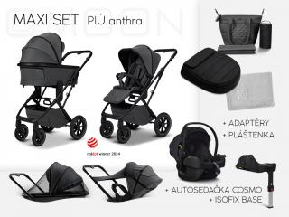 MOON Maxi set PIÚ 2025 Varianta: Black matt / Anthra