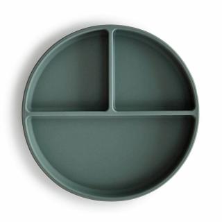 Mushie Delený silikónový tanier s prísavkou Varianta: Dried Thyme
