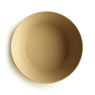 Mushie okrúhla miska 2 ks Varianta: Mustard