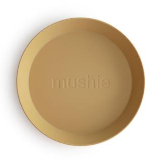 Mushie okrúhly tanier 2 ks Varianta: Mustard