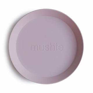 Mushie okrúhly tanier 2 ks Varianta: Soft lilac