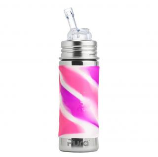 Pura Fľaša so slamkou 325ml Varianta: Pink/white