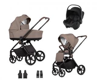 Venicci Kombinovaný kočík 2v1 CLARO + Autosedačka Britax Baby-Safe Core + Adaptéry Varianta: almond