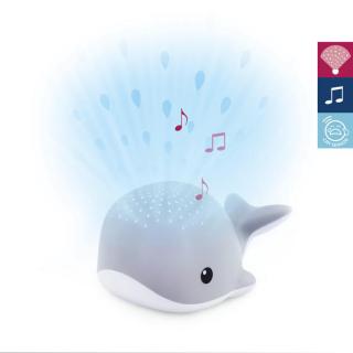Zazu Veľryba WALLY nočný projektor s melódiami Varianta: šedá
