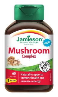 Mushroom Complex Komplex húb na cholesterol, imunitu a energiu 60 cps.