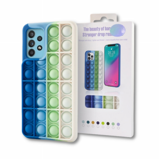 Bubble Pop It silikónový kryt (obal) pre iPhone 13 Pro - farebný vzor 2