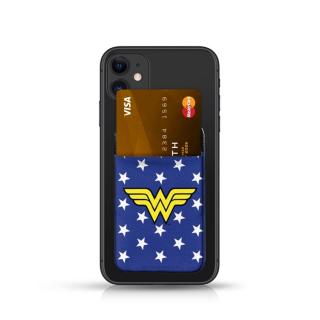 DC Comics Wonder Woman Pocket Sticker nalepovací držiak na kartu - modrý