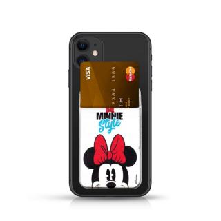 Disney Minnie Pocket Sticker nalepovací držiak na kartu - biely