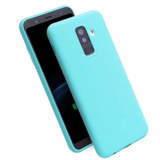 Silikónový kryt (obal) pre Samsung Galaxy A6+ (Plus) 2018 - light blue (sv. modrý)