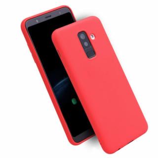 Silikónový kryt (obal) pre Samsung Galaxy A6+ (Plus) 2018 - red (červený)