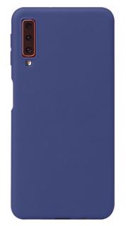 Silikónový kryt (obal) pre Samsung Galaxy A7 2018 - dark blue (tm. modrý)