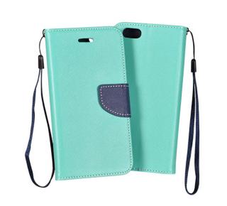 Telone Fancy flip case (puzdro) pre Samsung Galaxy A21s - mentolovo-modré