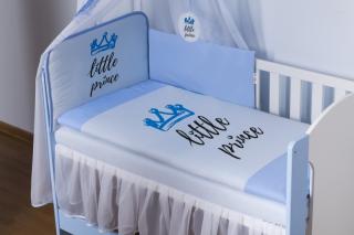 Baby Nellys Mantinel 180cm s obliečkami Little Prince - modrý Velikost povlečení: 120x90